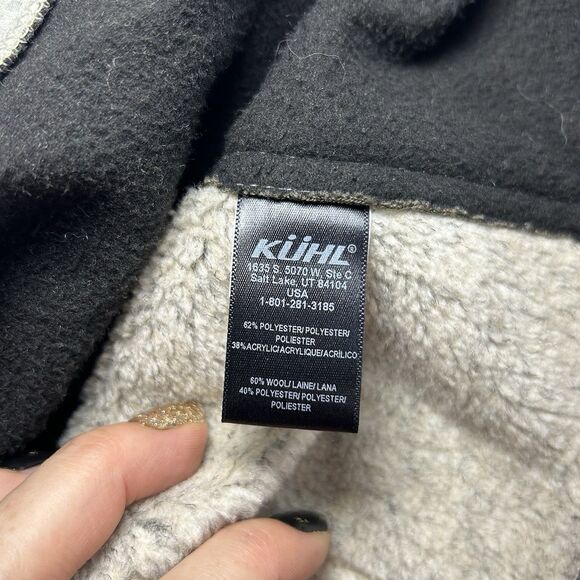 Kuhl Projekt Women's Size L Dani Sherpa Vest Jacket Fleece Full Zip Oak Wool - Picture 8 of 8